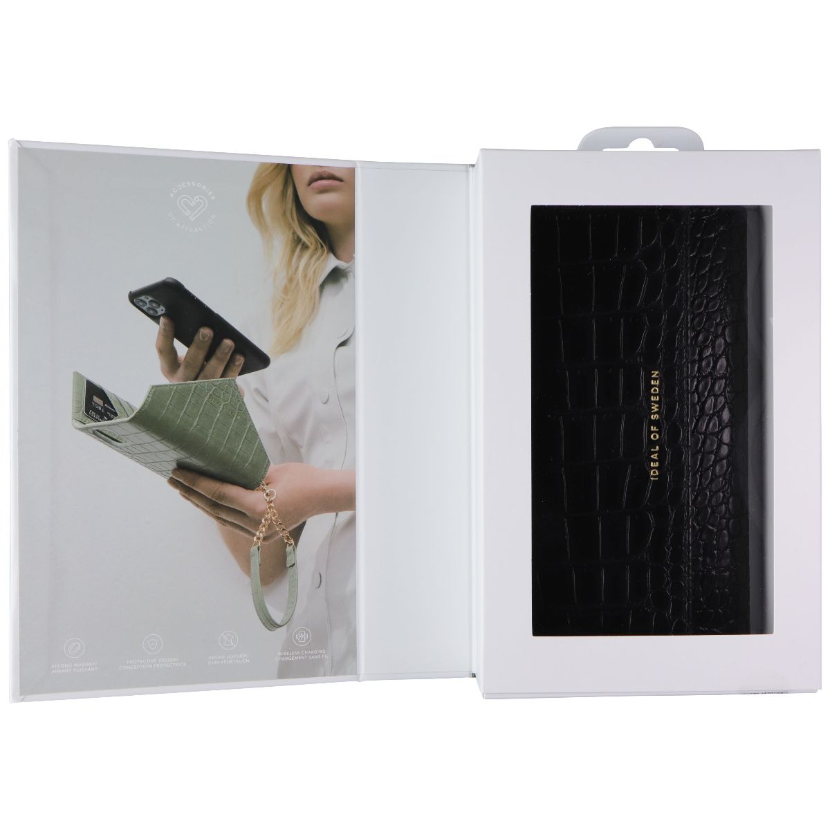 iDeal of Sweden Signature Clutch Case for iPhone 12 Pro Max - Jet Black Croco Cell Phone - Cases, Covers & Skins iDeal of Sweden - Simple Cell Bulk Wholesale Pricing - USA Seller