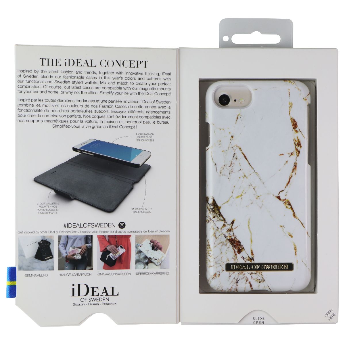 iDeal of Sweden Slim Hardshell Marble Case for Apple iPhone 8/7 - Carrara Gold Cell Phone - Cases, Covers & Skins iDeal of Sweden - Simple Cell Bulk Wholesale Pricing - USA Seller