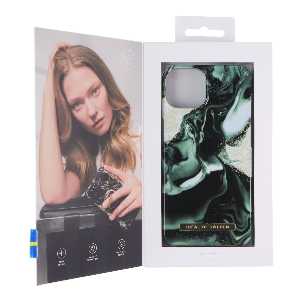 iDeal of Sweden Fashion Case for Apple iPhone 13 - Golden Olive Marble Cell Phone - Cases, Covers & Skins iDeal of Sweden - Simple Cell Bulk Wholesale Pricing - USA Seller