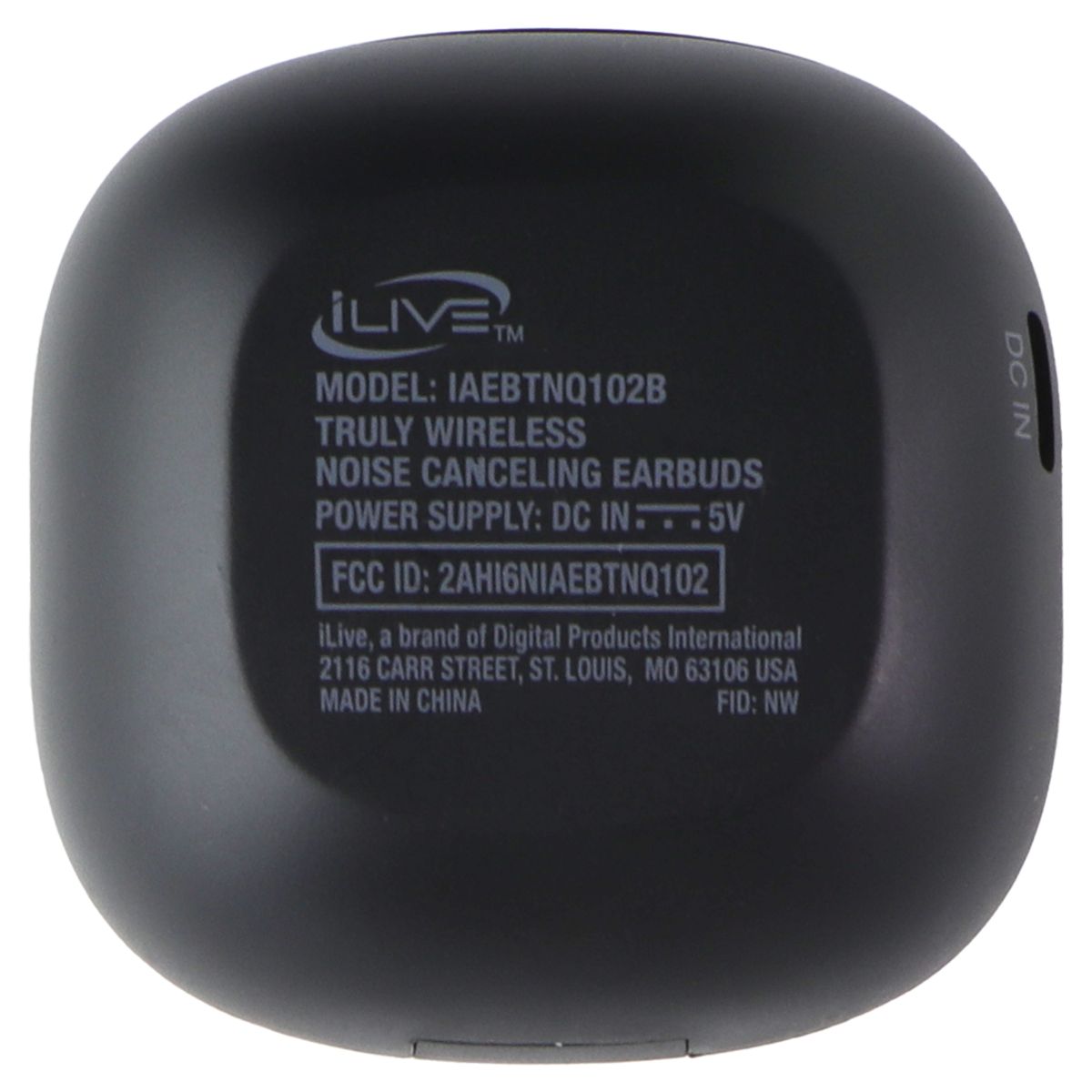 iLive Truly Wireless ANC Earbuds w/Wireless Charging Case - Black (IAEBTNQ102B) Portable Audio - Headphones iLive - Simple Cell Bulk Wholesale Pricing - USA Seller