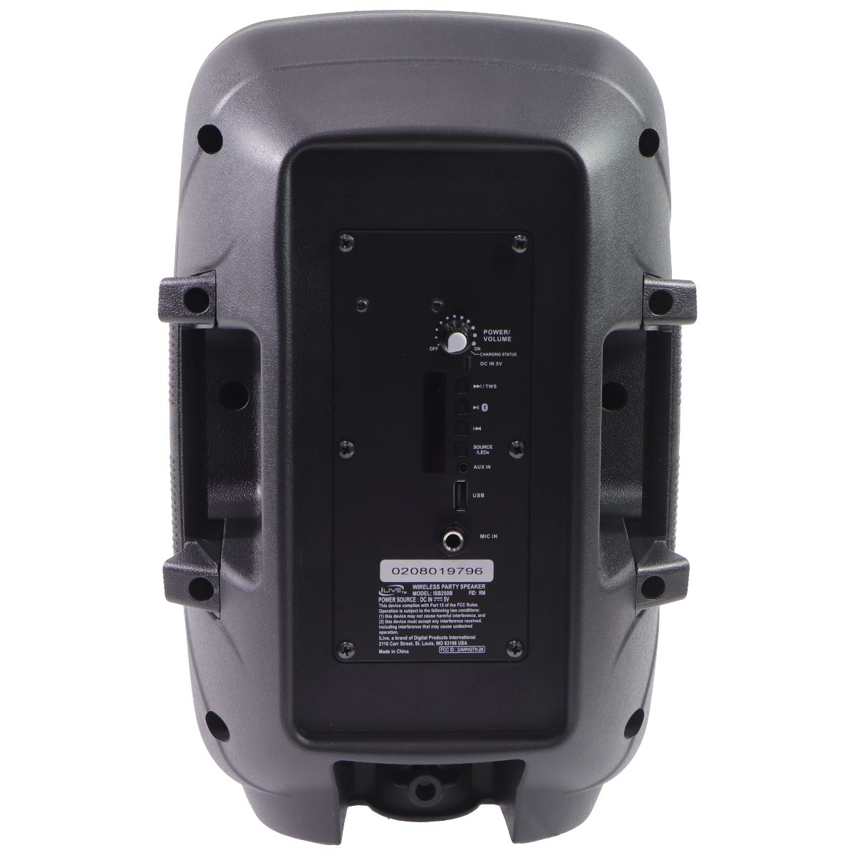 iLive Wireless Party Speaker with FM Radio and LED Lights (ISB250B) Cell Phone - Audio Docks & Speakers iLive - Simple Cell Bulk Wholesale Pricing - USA Seller