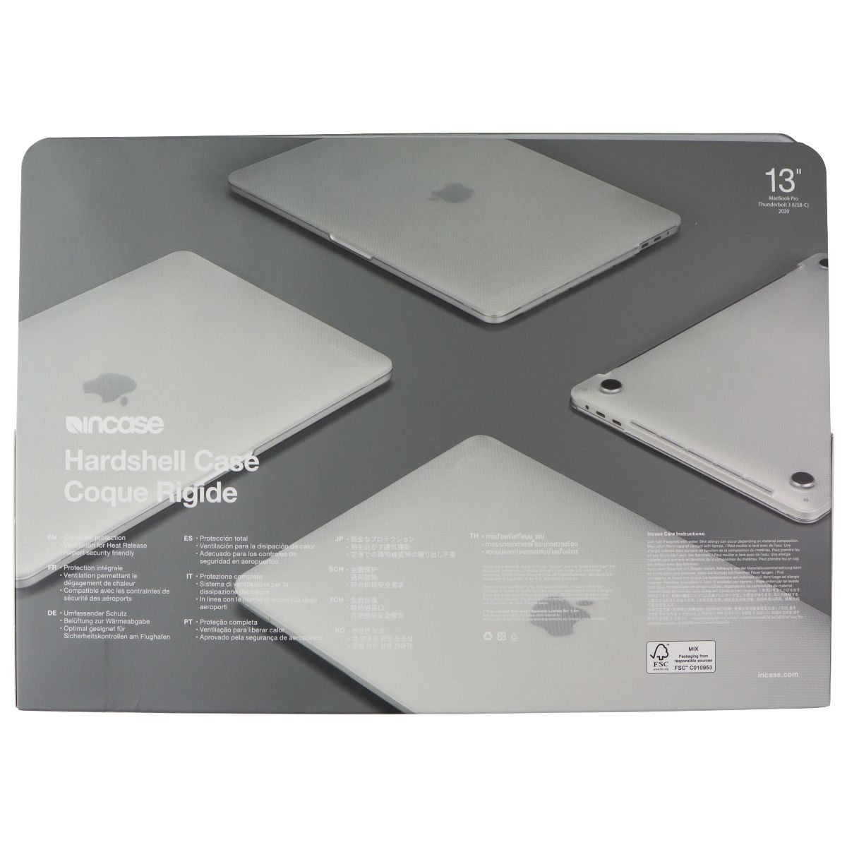 Incase Hardshell Case for MacBook Pro 13in Thunderbolt 3 (USB-C) 2020 - Clear Computer Accessories - Laptop Cases & Bags Incase - Simple Cell Bulk Wholesale Pricing - USA Seller