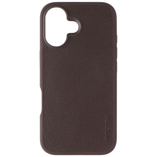 Incase ICON Case for MagSafe for Apple iPhone 16 - Cocoa Pebbled Leather Cell Phone - Cases, Covers & Skins Incase - Simple Cell Bulk Wholesale Pricing - USA Seller