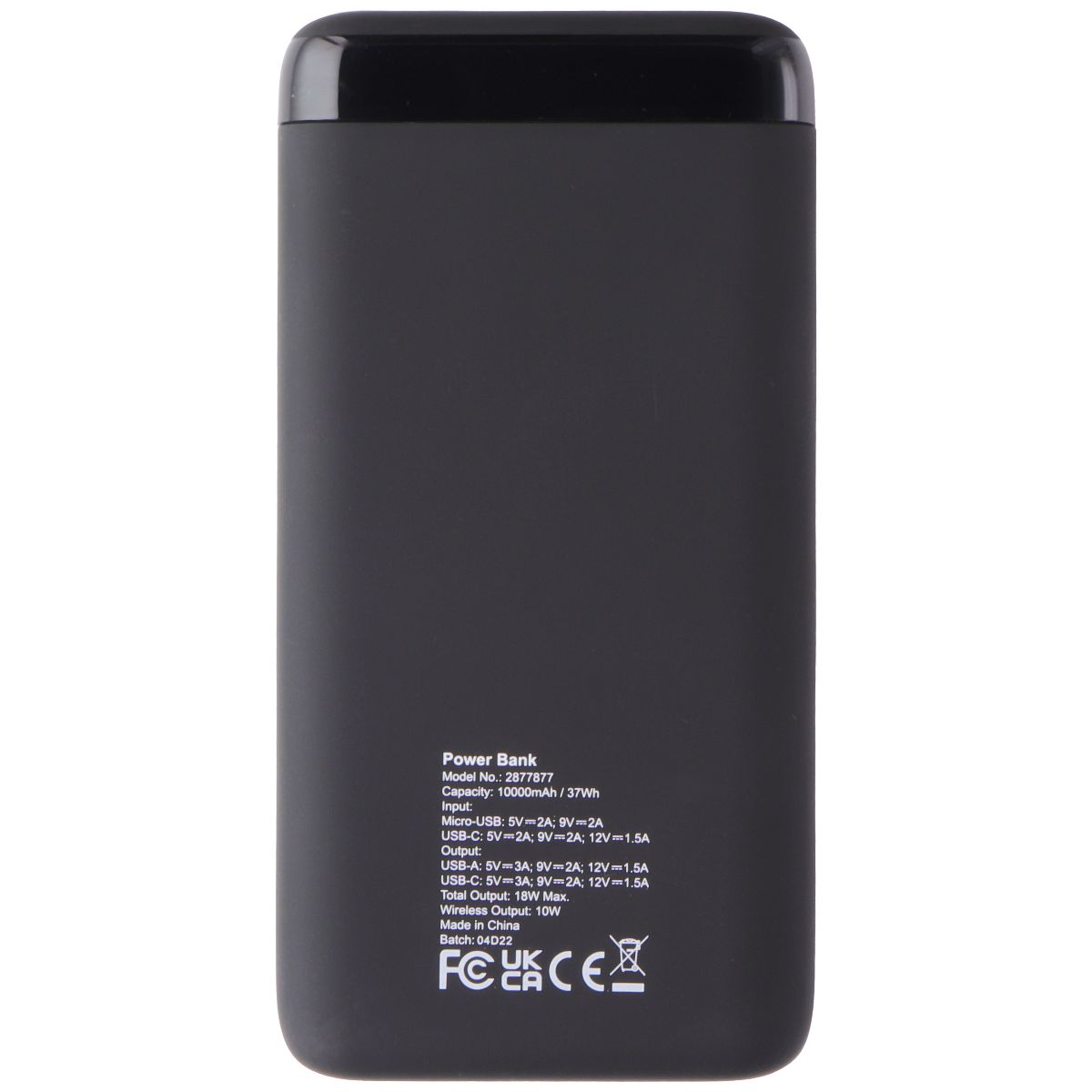 InMotion Fast Charge Wireless Power Bank USB-C + USB-A 18W with Digital Gauge Cell Phone - Chargers & Cradles InMotion - Simple Cell Bulk Wholesale Pricing - USA Seller