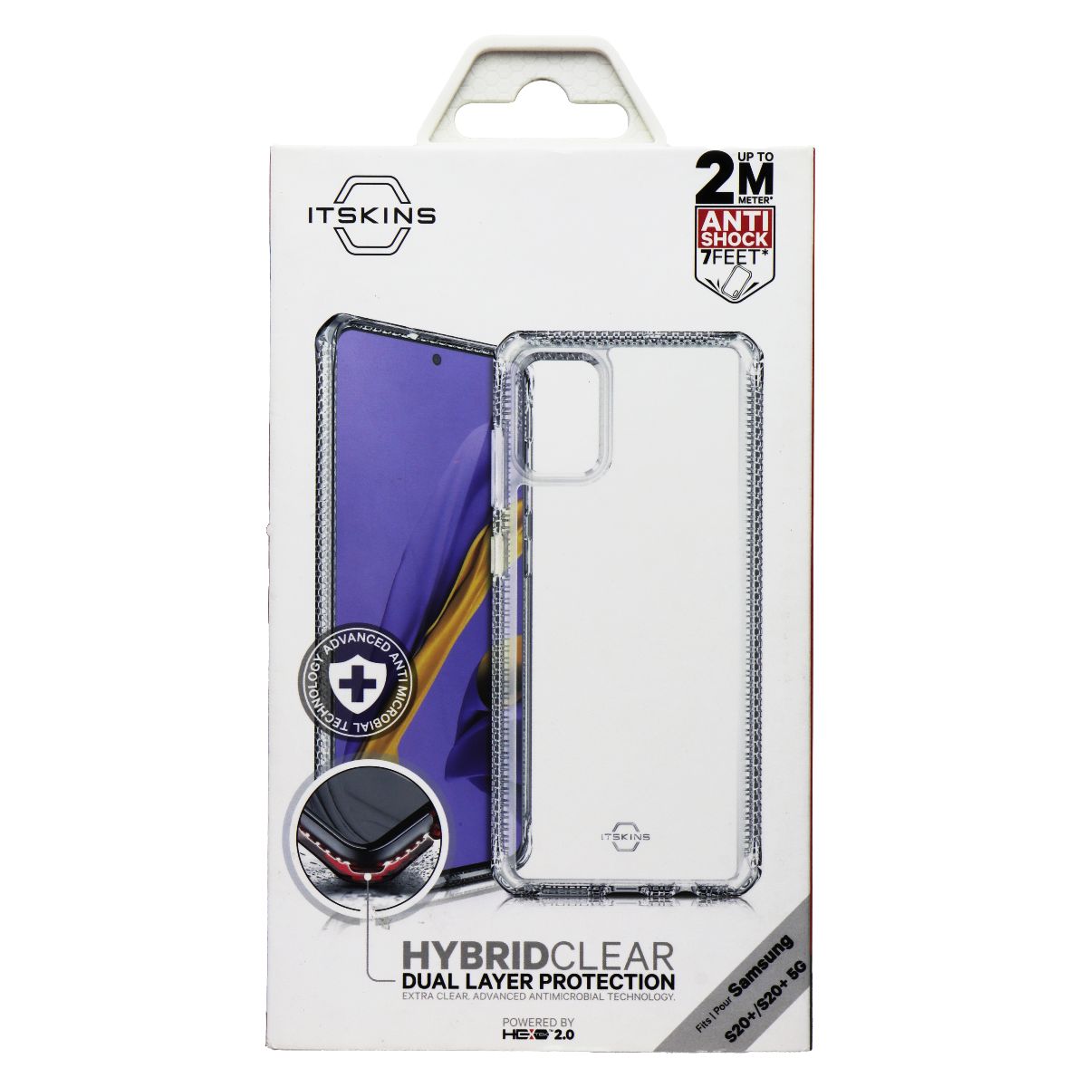 ITSKINS Hybrid Clear Series Case for Samsung Galaxy (S20+) 5G - Transparent Cell Phone - Cases, Covers & Skins ITSKINS - Simple Cell Bulk Wholesale Pricing - USA Seller