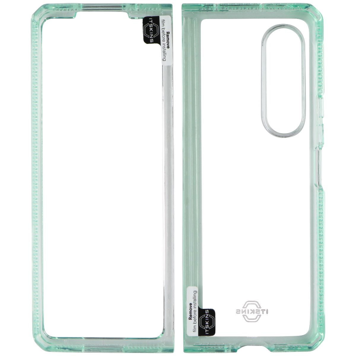 iTSKINS Hybrid R // Clear Case for Samsung Galaxy Z Fold3 5G - Green/Clear Cell Phone - Cases, Covers & Skins ITSKINS - Simple Cell Bulk Wholesale Pricing - USA Seller
