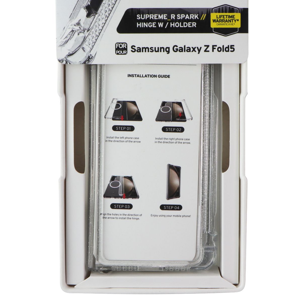 ITSKINS Supreme_R Spark Case w/Pen Holder for Samsung Galaxy Z Fold5 - Clear Cell Phone - Cases, Covers & Skins ITSKINS - Simple Cell Bulk Wholesale Pricing - USA Seller