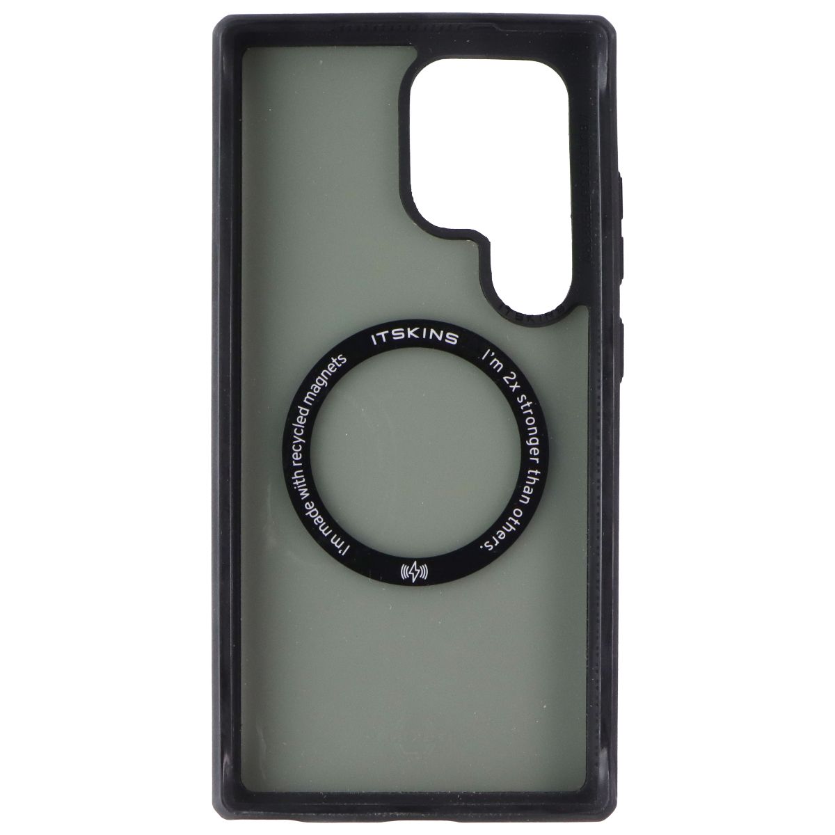 ITSKINS Hybrid_R Frost Series Magnetic Case for Samsung Galaxy S24 Ultra - Black Cell Phone - Cases, Covers & Skins ITSKINS - Simple Cell Bulk Wholesale Pricing - USA Seller
