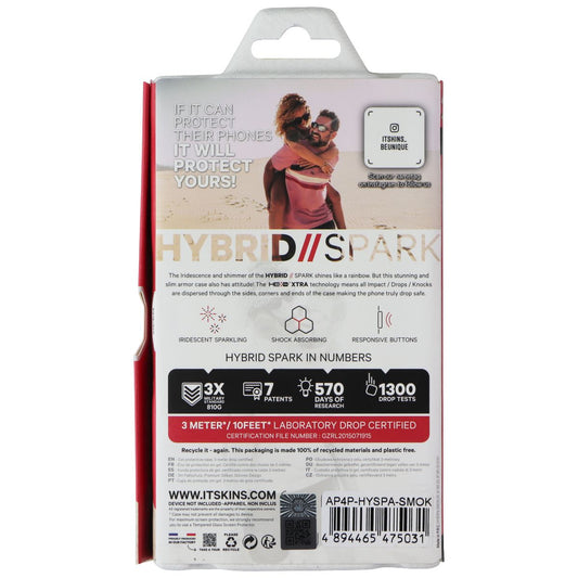 ITSKINS Hybrid // Spark Series Case for Apple iPhone 12 Pro Max - Sparkle Smoke Cell Phone - Cases, Covers & Skins ITSKINS - Simple Cell Bulk Wholesale Pricing - USA Seller