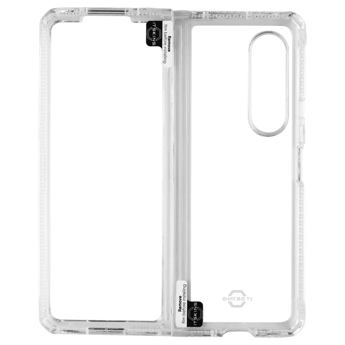 ITSKINS Hybrid R // Clear Case for Samsung Galaxy Z Fold3 5G - Transparent Cell Phone - Cases, Covers & Skins ITSKINS - Simple Cell Bulk Wholesale Pricing - USA Seller