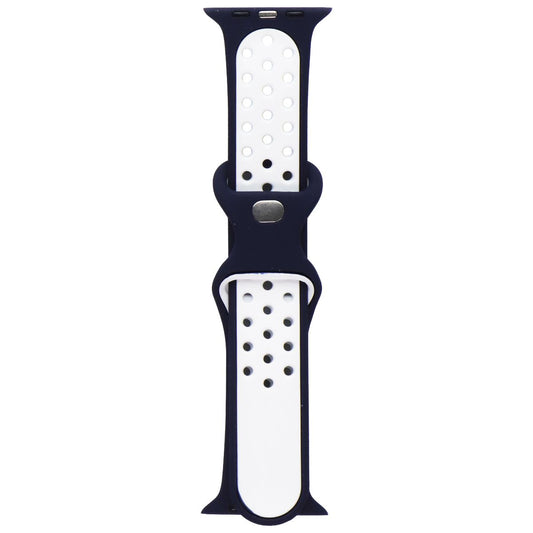ITSKINS Apple Watch Band - 42/44/45/49mm - Dark Blue/White (APW5-WBAND-DBWT)