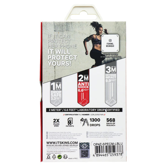 ITSKINS Spectrum // Clear Series Case for OPPO Reno4 Z - Light Blue Transparent