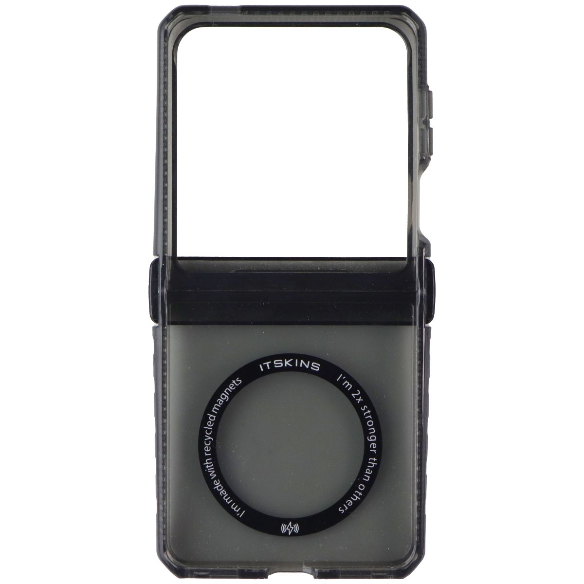 ITSKINS Hybrid R Clear Hinge Case for Samsung Galaxy Z Flip6 - Smoke Cell Phone - Cases, Covers & Skins ITSKINS - Simple Cell Bulk Wholesale Pricing - USA Seller