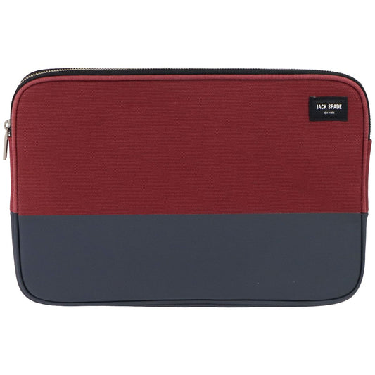 Jack Spade New York Dripped Canvas Sleeve for 13-in Laptops - Red/Navy