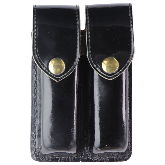 JAY-PEE Dual Magazine/Utilities Leather Belt Pouch - Gloss Black Other Sporting Goods JAY-PEE - Simple Cell Bulk Wholesale Pricing - USA Seller
