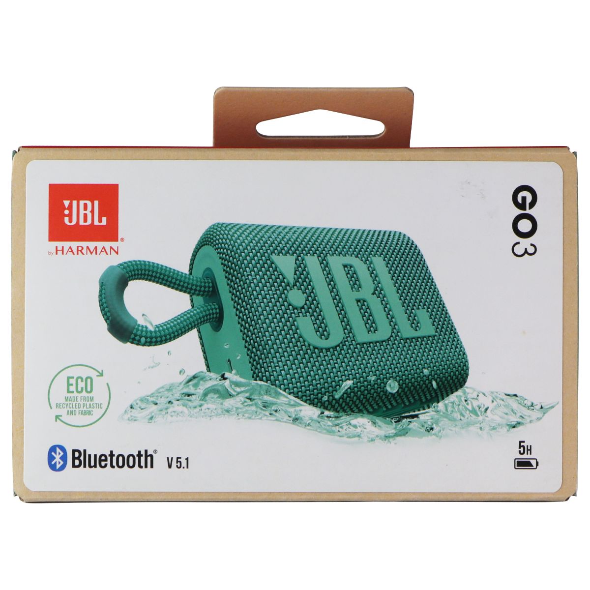 JBL Go 3 Eco Portable Waterproof Bluetooth Speaker - Green Cell Phone - Audio Docks & Speakers JBL - Simple Cell Bulk Wholesale Pricing - USA Seller