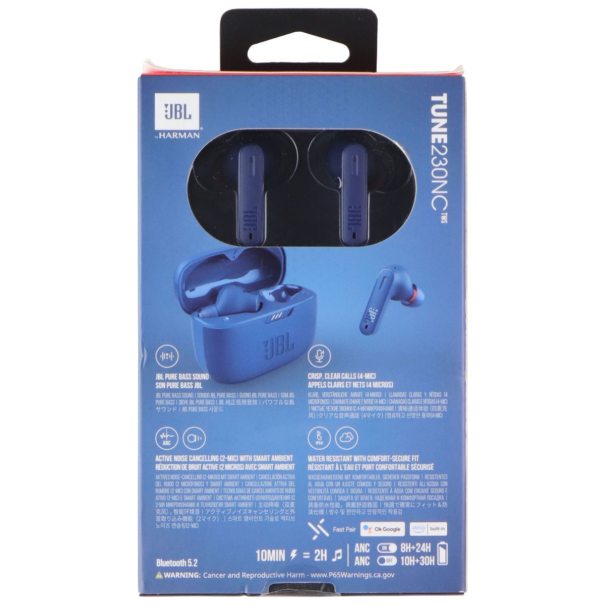 JBL Tune 230NC TWS True Wireless in-Ear Noise Cancelling Headphones - Blue Portable Audio - Headphones JBL - Simple Cell Bulk Wholesale Pricing - USA Seller