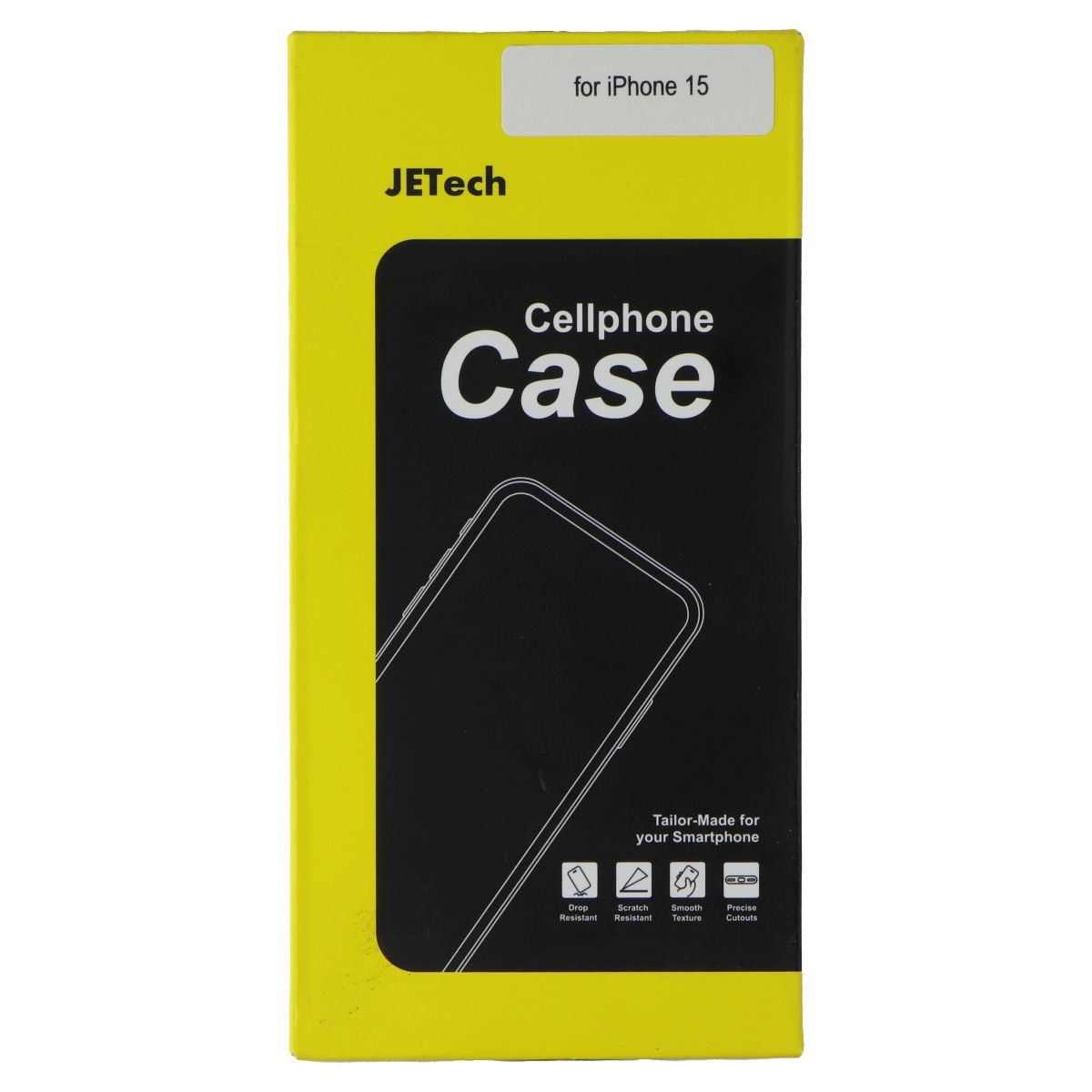 JETech Cellphone Case for Apple iPhone 15 - Clear Cell Phone - Cases, Covers & Skins JETech - Simple Cell Bulk Wholesale Pricing - USA Seller