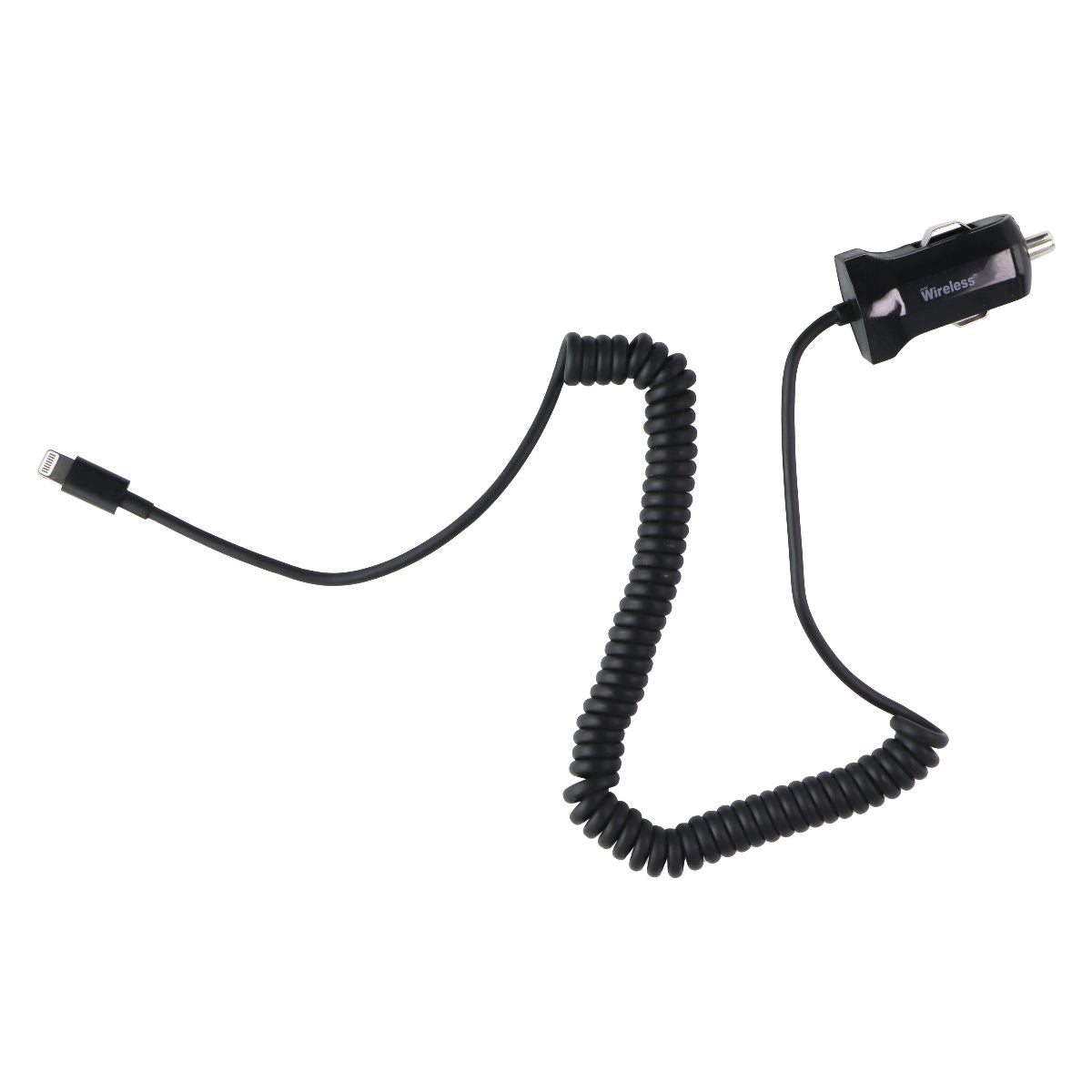 Just Wireless 2.1 Amp High Speed Car Charger with 8-Pin Connector - Black Cell Phone - Chargers & Cradles Just Wireless - Simple Cell Bulk Wholesale Pricing - USA Seller