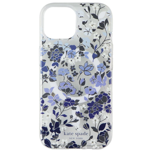 Kate Spade Protective Case for MagSafe for iPhone 16e - Flowerbed Blue Gems