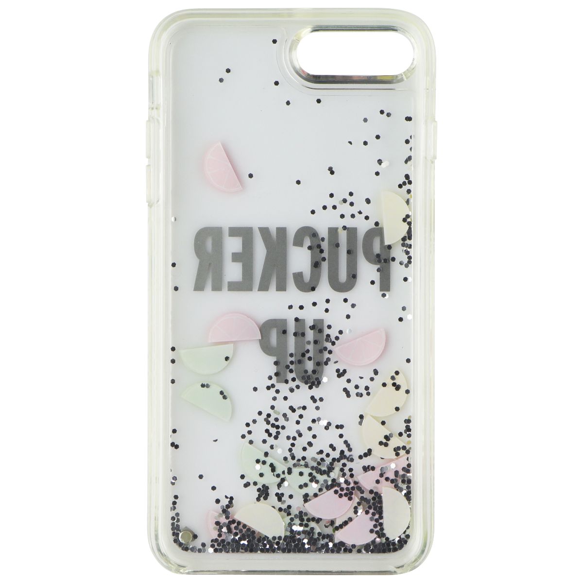 Kate Spade Clear Liquid Glitter Case for Apple iPhone 8 Plus/7 Plus - Pucker Up Cell Phone - Cases, Covers & Skins Kate Spade - Simple Cell Bulk Wholesale Pricing - USA Seller