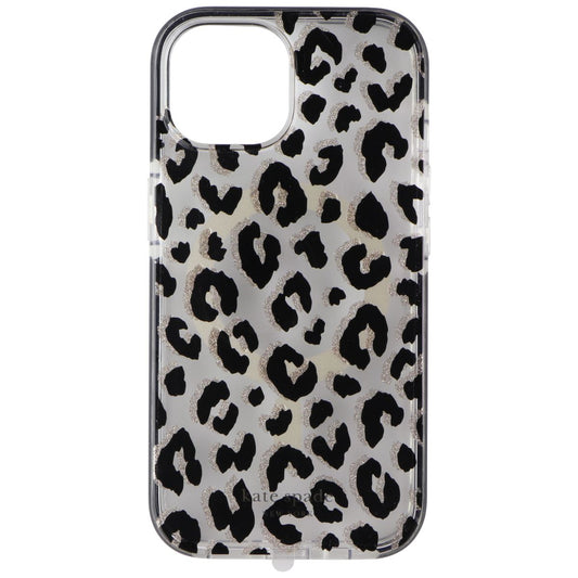 Kate Spade Defensive Case for MagSafe for Apple iPhone 15 - City Leopard Black Cell Phone - Cases, Covers & Skins Kate Spade New York - Simple Cell Bulk Wholesale Pricing - USA Seller