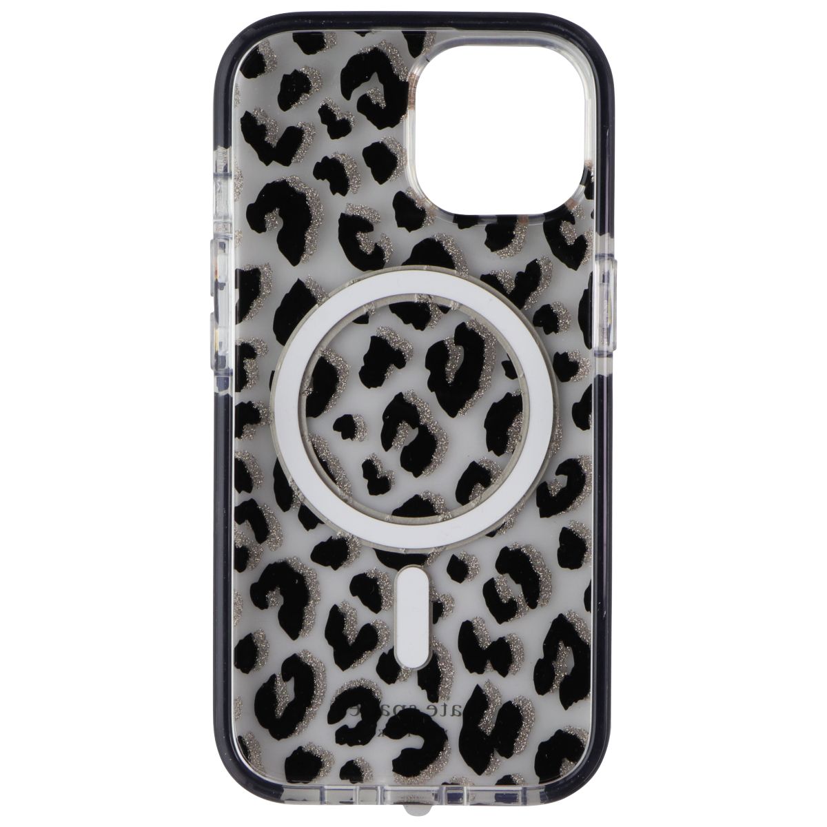 Kate Spade Defensive Case for MagSafe for Apple iPhone 15 - City Leopard Black Cell Phone - Cases, Covers & Skins Kate Spade New York - Simple Cell Bulk Wholesale Pricing - USA Seller