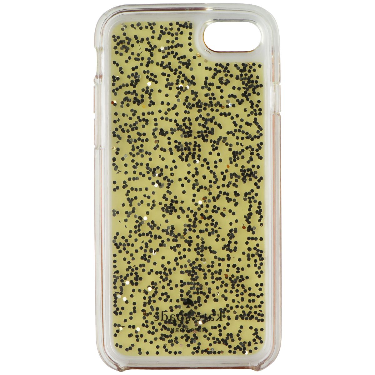 Kate Spade Clear Glitter Series Case for Apple iPhone 7 - Gold Glitter Cell Phone - Cases, Covers & Skins Kate Spade - Simple Cell Bulk Wholesale Pricing - USA Seller