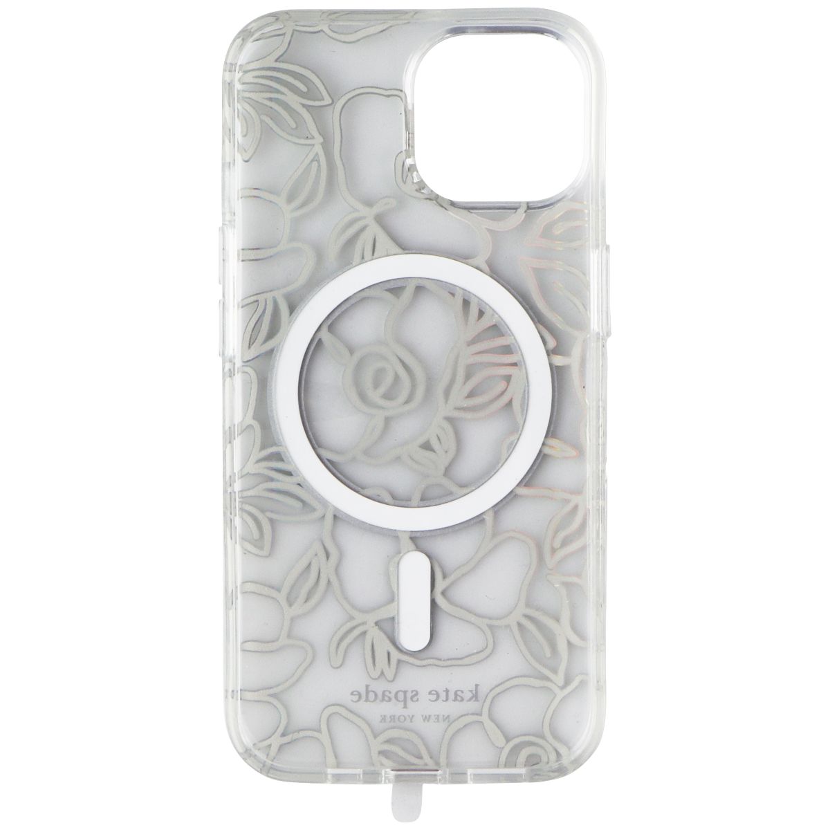 Kate Spade Case for MagSafe for Apple iPhone 15/14/13 - Modern Floral Silver Cell Phone - Cases, Covers & Skins Kate Spade - Simple Cell Bulk Wholesale Pricing - USA Seller