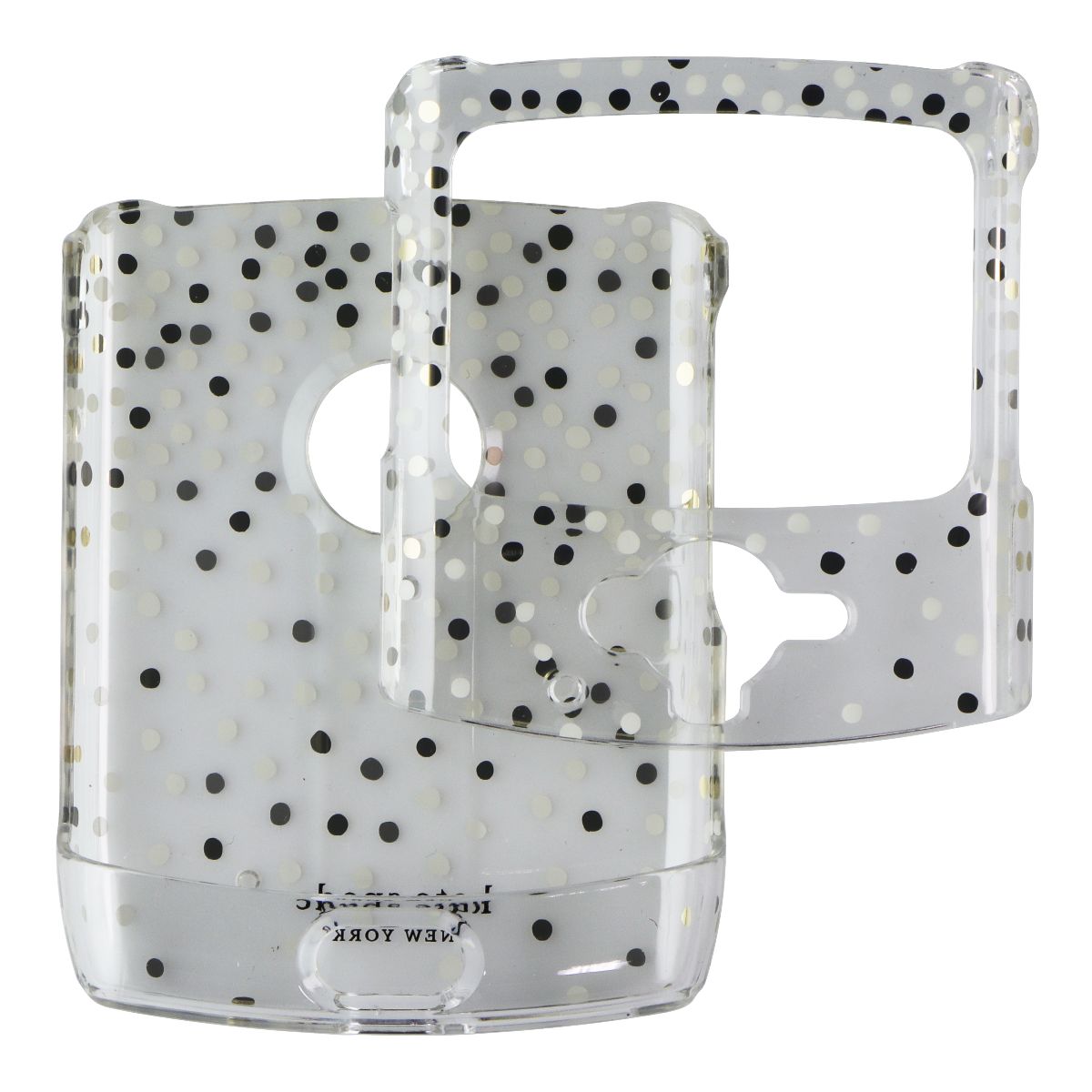 Kate Spade Protective Hardshell Case for Motorola Razr (2019) - Clear/Disco Dots Cell Phone - Cases, Covers & Skins Kate Spade - Simple Cell Bulk Wholesale Pricing - USA Seller
