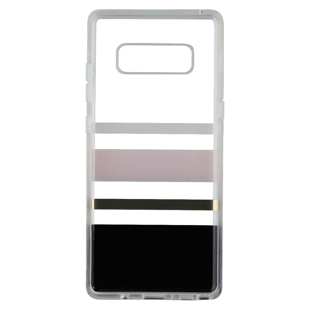Kate Spade Flexible Hardshell Case for Galaxy Note8 - Pink/Gold/Blk/Clear Stripe Cell Phone - Cases, Covers & Skins Kate Spade - Simple Cell Bulk Wholesale Pricing - USA Seller