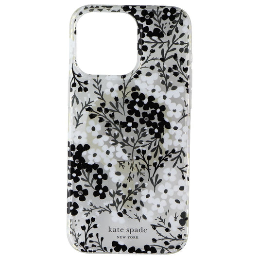 Kate Spade Case for MagSafe for iPhone 15 Pro Max - Multi Floral Black and White