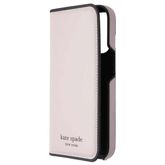 Kate Spade Wrap Folio Case for Apple iPhone 14 Pro - Pale Vellum/Black Bumper Cell Phone - Cases, Covers & Skins Kate Spade - Simple Cell Bulk Wholesale Pricing - USA Seller