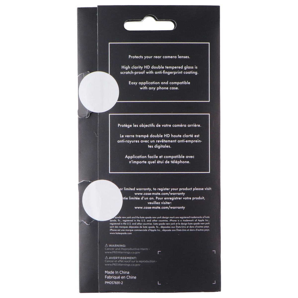 Kate Spade Alum Ring HD Lens Protectors for iPhone 17 Pro/Pro Max - Set in Stone Cell Phone - Screen Protectors Kate Spade - Simple Cell Bulk Wholesale Pricing - USA Seller
