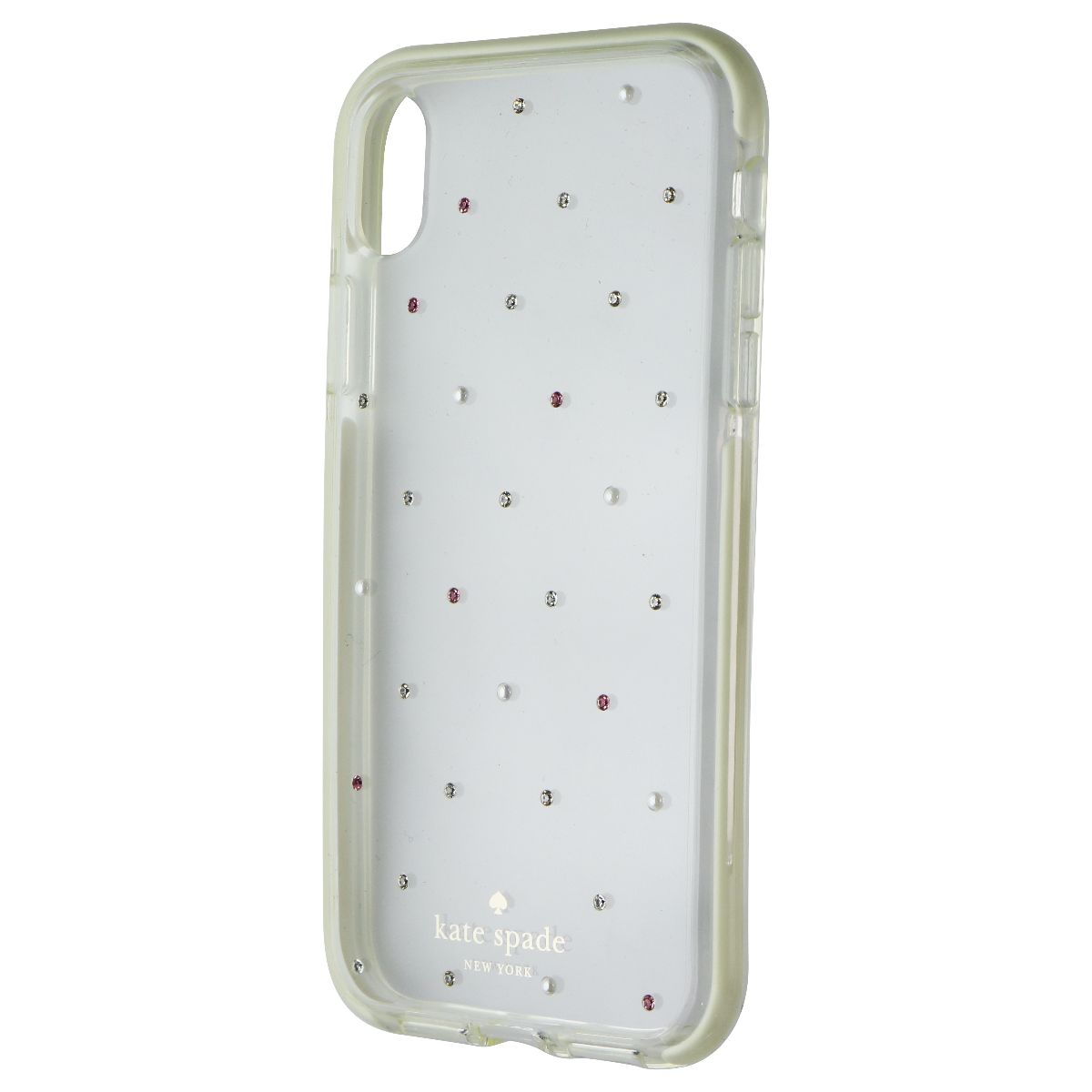 Kate Spade Defensive Hardshell Case for Apple iPhone XR - Clear / Pin Simple Cell Bulk Kate Spade Defensive Hardshell Case for Apple iPhone XR - Clear / Pin Simple Cell Bulk