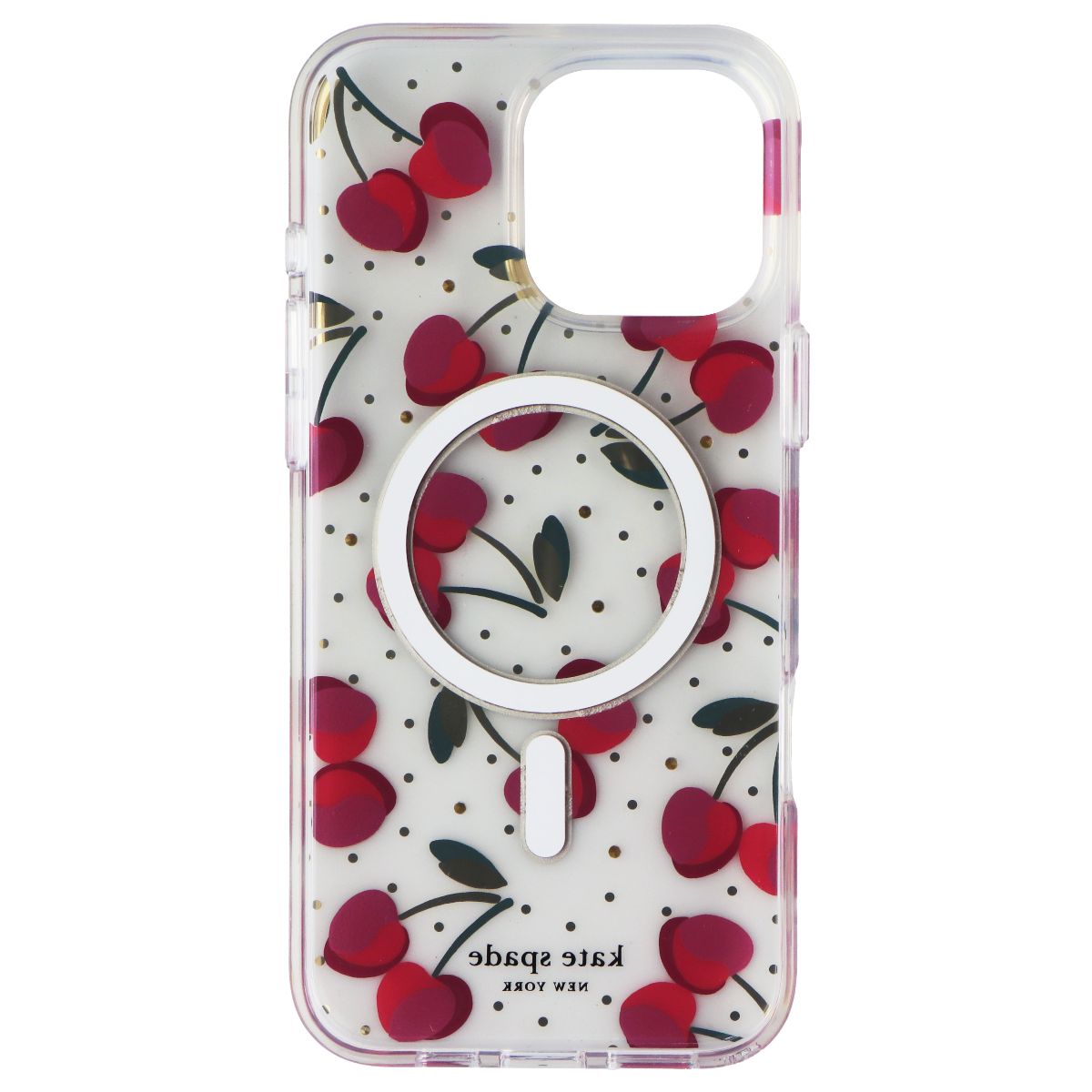 Kate Spade Protective Case for MagSafe for iPhone 16 Pro Max - Cherry Dot Gems Cell Phone - Cases, Covers & Skins Kate Spade - Simple Cell Bulk Wholesale Pricing - USA Seller