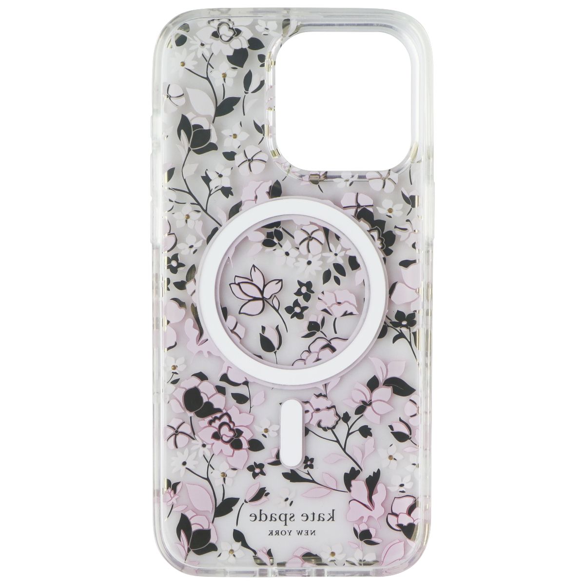 Kate Spade Protective Case for MagSafe for iPhone 15 Pro Max - Flowerbed Pink