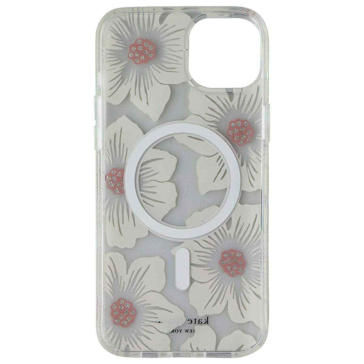 Kate Spade Case for MagSafe for Apple iPhone 15 Plus - Hollyhock Flowers Cell Phone - Cases, Covers & Skins Kate Spade - Simple Cell Bulk Wholesale Pricing - USA Seller