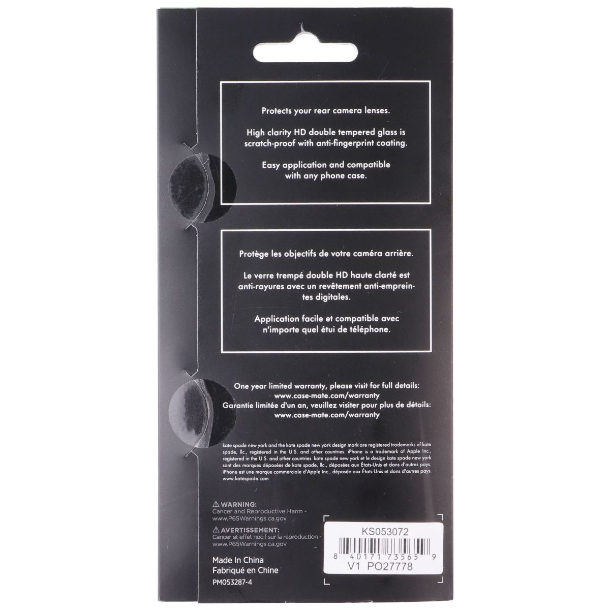 Kate Spade Camera Lens Protector for Apple iPhone 15 Pro/15 Pro Max - Stone Gold Cell Phone - Screen Protectors Kate Spade - Simple Cell Bulk Wholesale Pricing - USA Seller