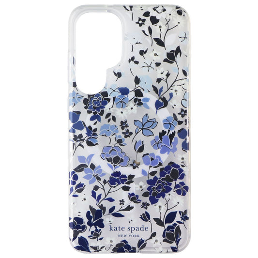 Kate Spade Protective Case (Magnetic) for Galaxy S25 Plus - Flowerbed Blue Gems