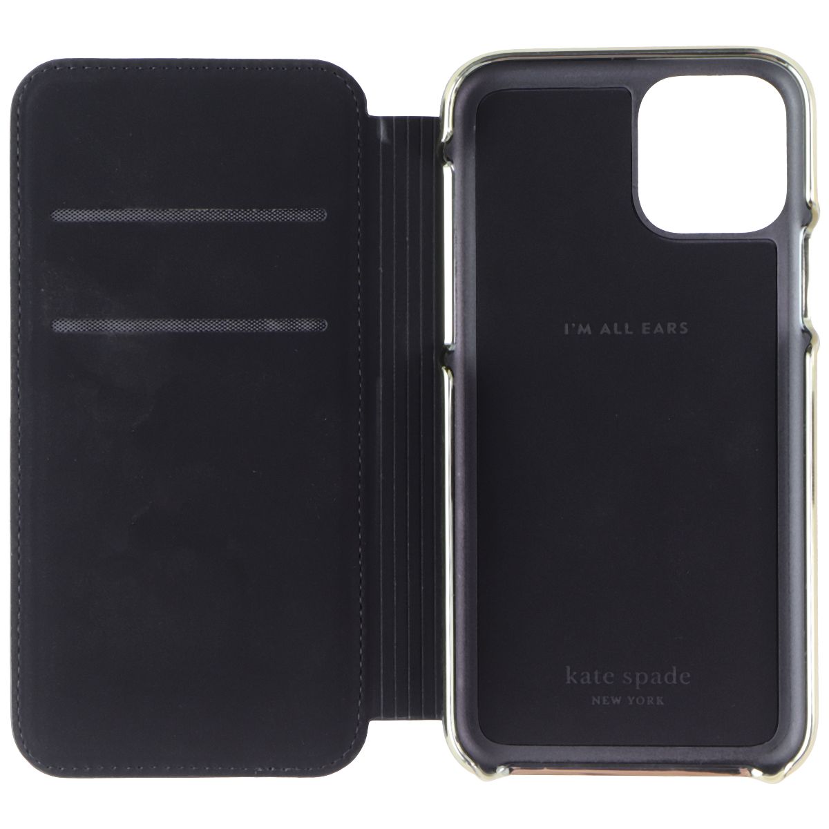 Kate Spade New York Wrap Folio Case for Apple iPhone 11 Pro - Black Cell Phone - Cases, Covers & Skins Kate Spade New York - Simple Cell Bulk Wholesale Pricing - USA Seller