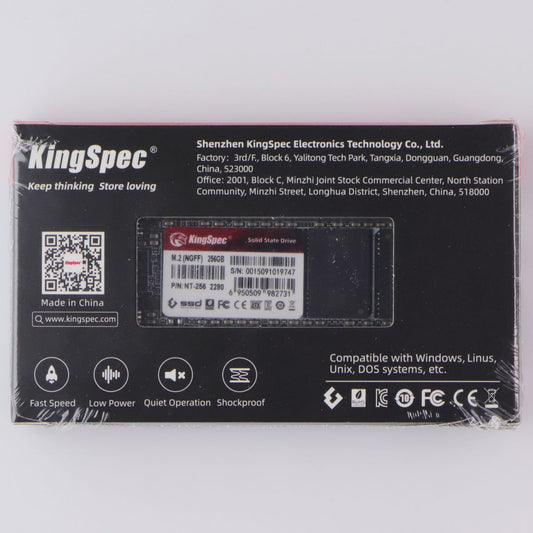 KingSpec M.2 (NGFF) SATA 256GB SSD Internal Memory NT-256 Digital Storage - Solid State Drives KingSpec - Simple Cell Bulk Wholesale Pricing - USA Seller
