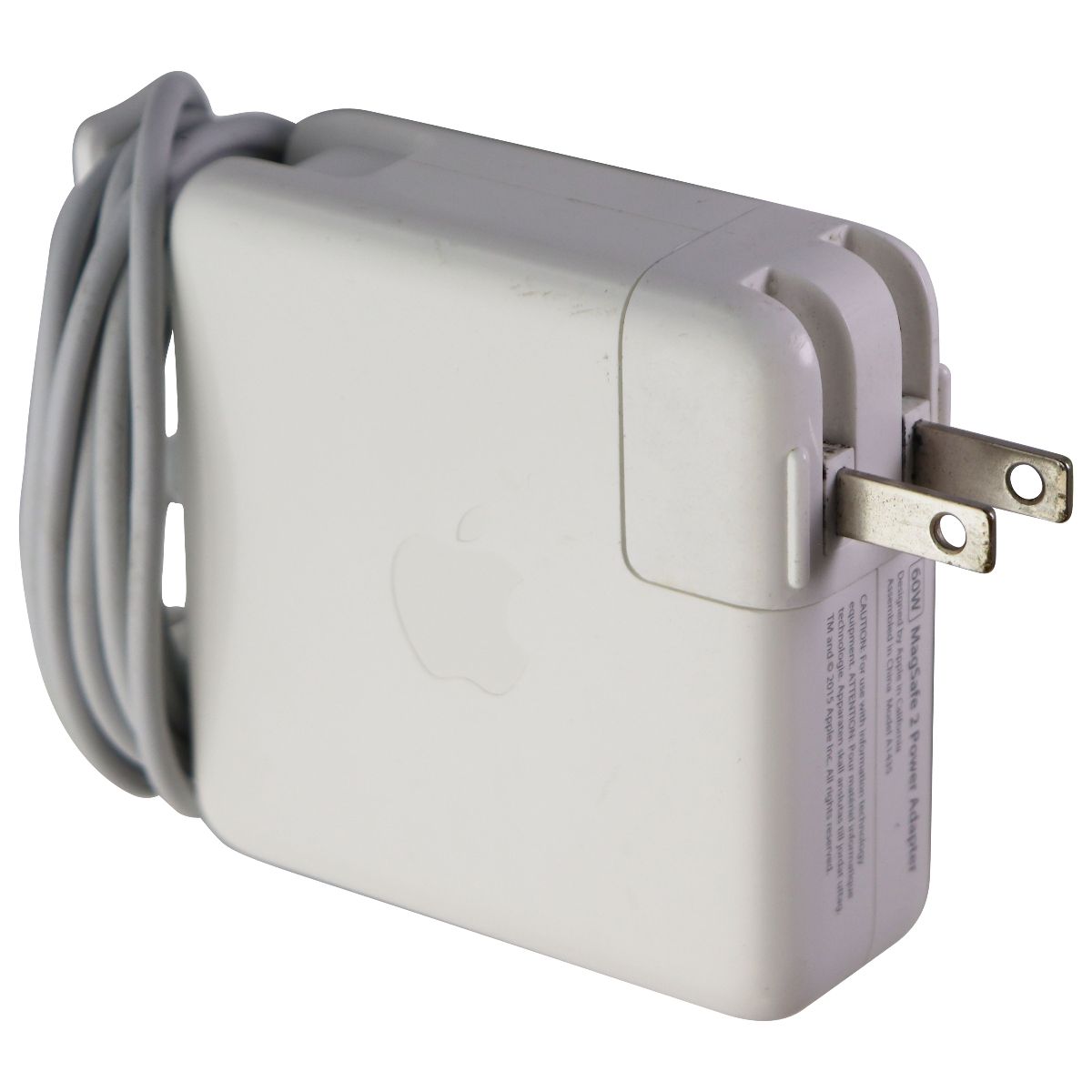 Apple (60-Watt) MagSafe 2 Power Adapter - White (A1435) - Folding Plug Only Computer Accessories - Laptop Power Adapters/Chargers Apple - Simple Cell Bulk Wholesale Pricing - USA Seller