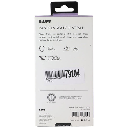 Laut Huex Pastels Watch Strap for Apple Watch Series 1-5 (38/40mm) - Violet Smart Watch Accessories - Watch Bands Laut - Simple Cell Bulk Wholesale Pricing - USA Seller