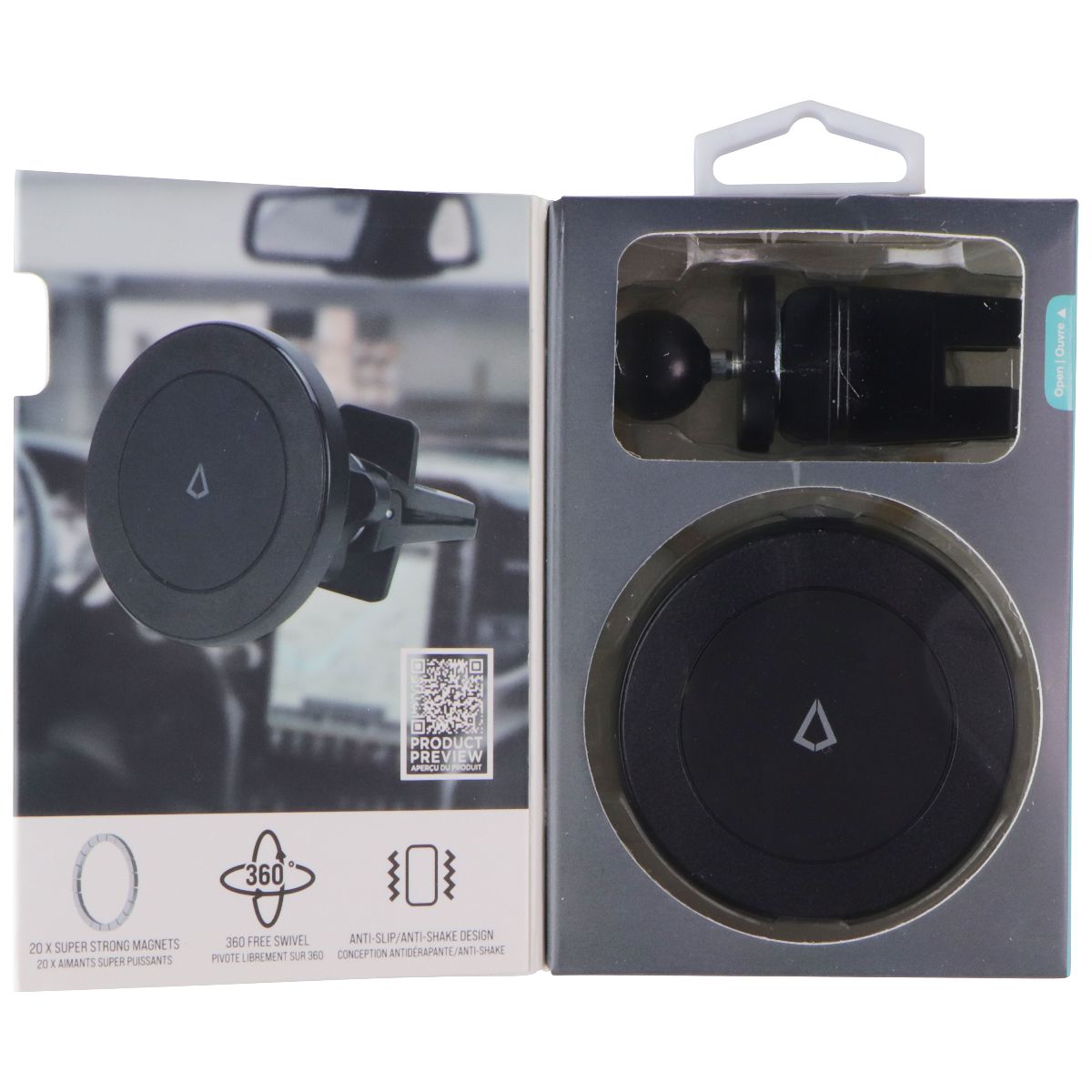 LBT MagSafe Car Vent Holder - Black Cell Phone - Mounts & Holders LBT - Simple Cell Bulk Wholesale Pricing - USA Seller
