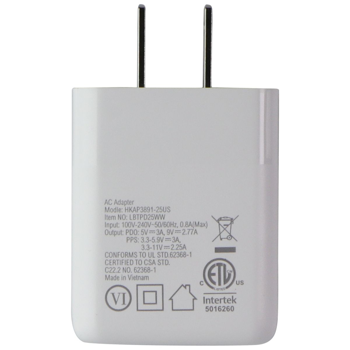 LBT Ultra Fast 25W Wall Charger - White Cell Phone - Chargers & Cradles LBT - Simple Cell Bulk Wholesale Pricing - USA Seller