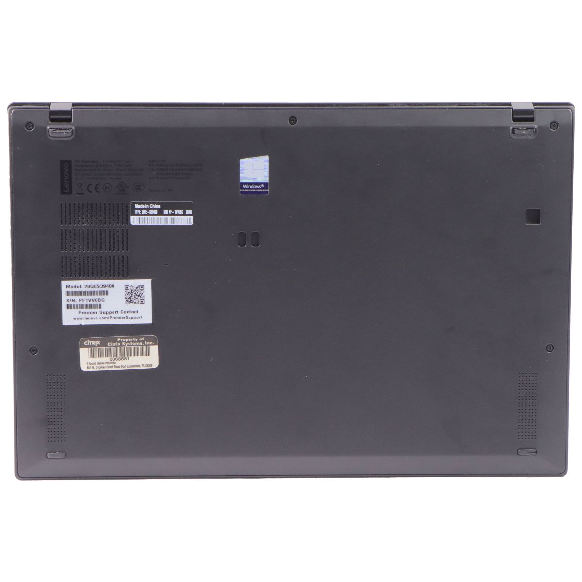 Lenovo ThinkPad X1 Carbon 14-inch (7th Gen) i5-8365U/16GB/256GB/11 Pro - Black