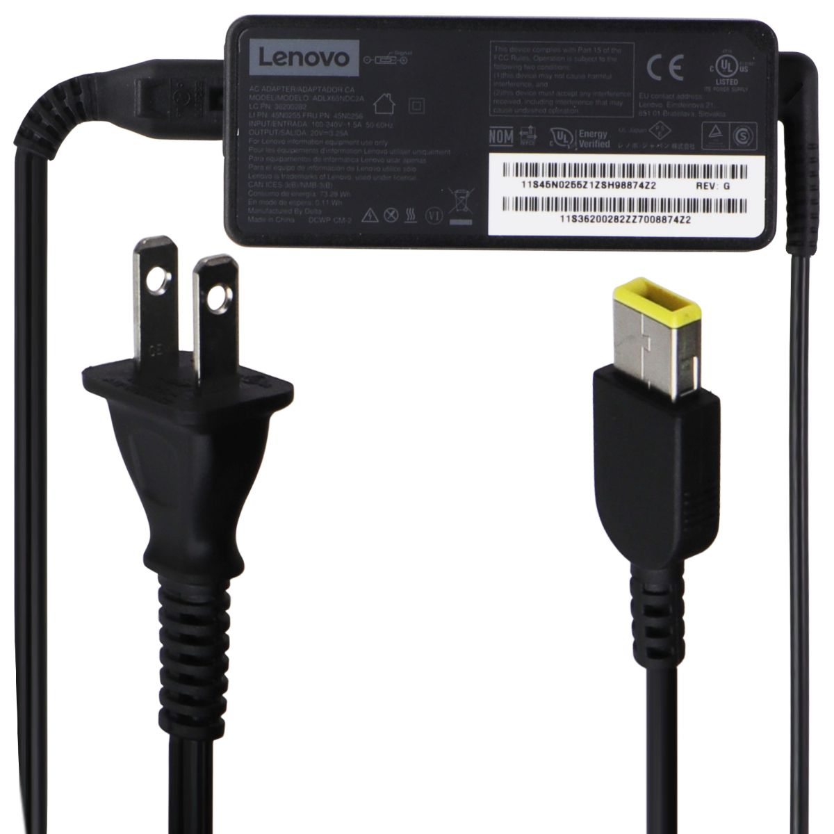 Lenovo Replacement Power Supply (ADLX65NDC2A) - Black Computer Parts - Power Supplies Lenovo - Simple Cell Bulk Wholesale Pricing - USA Seller