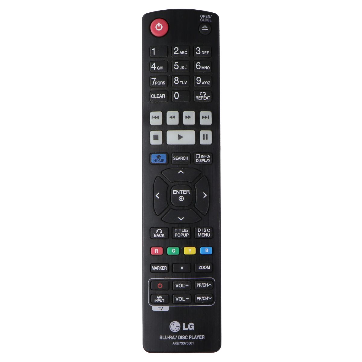LG Blu-Ray Disc Remote Control (AKB73375501) TV, Video & Audio Accessories - Remote Controls LG - Simple Cell Bulk Wholesale Pricing - USA Seller