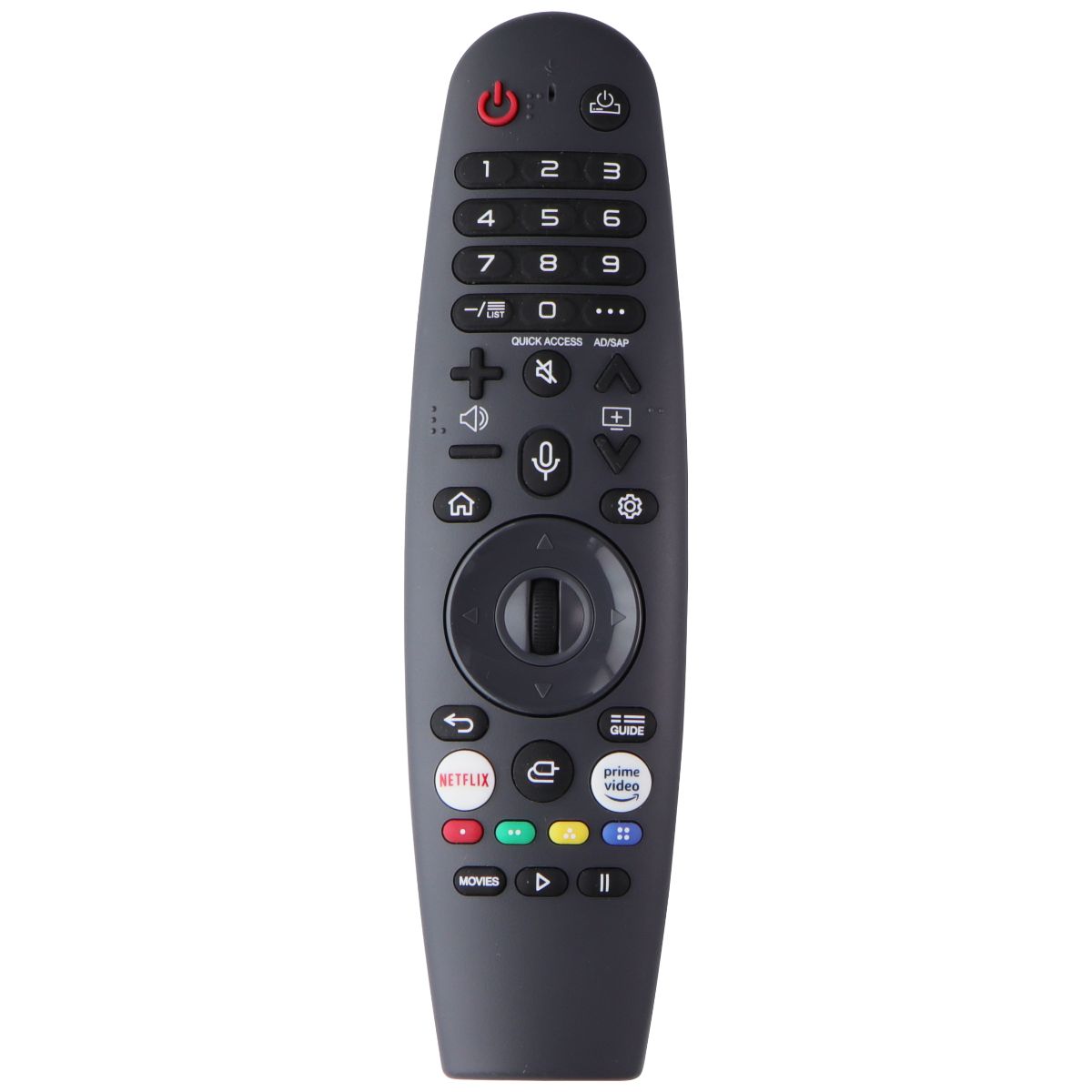 LG Replacement Remote Control (MR20GA) for Select LG TVs - Black TV, Video & Audio Accessories - Remote Controls LG - Simple Cell Bulk Wholesale Pricing - USA Seller